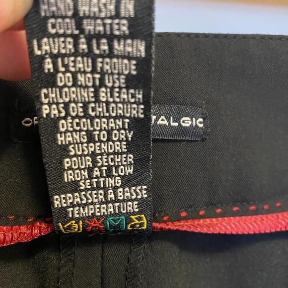 Optimum Structured Pleat Capri Dress Pant Black 4 - Picture 6 of 8